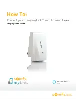 SOMFY myLink Step-By-Step Manual preview