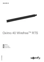 SOMFY Oximo 40 WireFree RTS Instructions Manual предпросмотр