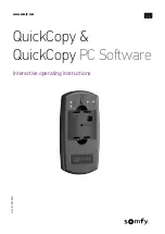 SOMFY QuickCopy Interactive Operating Instructions preview