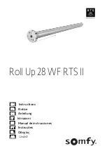 Preview for 1 page of SOMFY Roll Up 28 WF RTS Instructions Manual