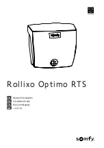 SOMFY Rollixo Optimo RTS Installation Manual preview