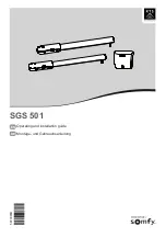 Preview for 1 page of SOMFY SGS 501 Operating And Installation Manual