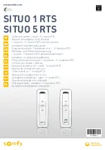 SOMFY Situo 1 RTS Installation And Operating Manual preview