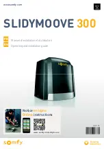 Preview for 1 page of SOMFY Slidymoove 300 Operating And Installation Manual