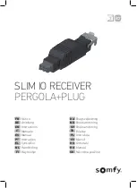 SOMFY SLIM IO RECEIVER PERGOLA+PLUG Instructions Manual preview