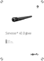 Preview for 1 page of SOMFY Sonesse 40 Zigbee Instructions Manual