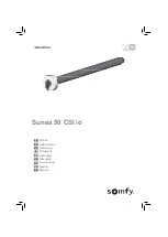 Предварительный просмотр 1 страницы SOMFY Sunea 50 CSI io Instructions Manual