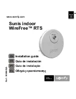 Предварительный просмотр 1 страницы SOMFY Sunis WireFree RTS Light Sensor Installation Manual