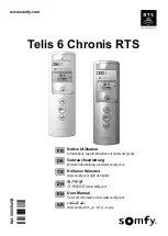 SOMFY Telis 6 Chronis RTS User Manual preview