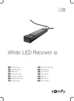 Preview for 1 page of SOMFY White LED Receiver io Instructions Manual