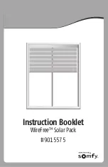 Предварительный просмотр 12 страницы SOMFY WireFree Solar Pack Installation Instructions Manual