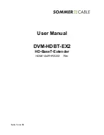 Preview for 1 page of Sommer Cable DVM-HDBT-EX2 User Manual