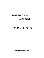 Предварительный просмотр 2 страницы Sommerkamp FT-277 Instruction Manual