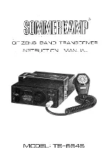 Предварительный просмотр 1 страницы Sommerkamp TS-664S Instruction Manual