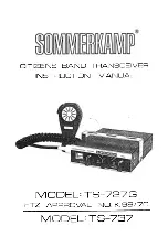 Sommerkamp TS-727G Instruction Manual предпросмотр