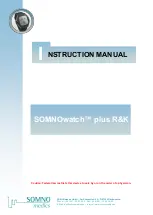 SOMNOmedics SOMNOwatch plus K Instruction Manual preview