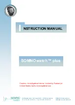 SOMNOmedics SOMNOwatch plus Instruction Manual preview