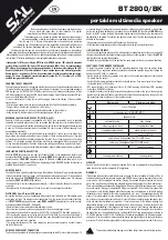 Preview for 3 page of Somogyi Elektronic BT 2800/BK Instruction Manual