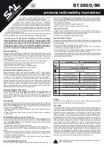 Preview for 5 page of Somogyi Elektronic BT 2800/BK Instruction Manual