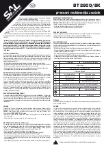 Preview for 8 page of Somogyi Elektronic BT 2800/BK Instruction Manual