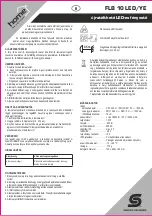 Preview for 4 page of Somogyi Elektronic FLB10LED/YE Instruction Manual