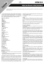 Preview for 5 page of Somogyi Elektronic HCW 24 Instruction Manual