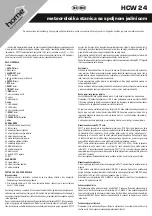 Preview for 11 page of Somogyi Elektronic HCW 24 Instruction Manual