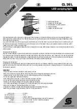 Preview for 2 page of Somogyi Elektronic home CL 36L Instruction Manual