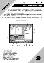 Preview for 9 page of Somogyi Elektronic Home DB 308 Instruction Manual