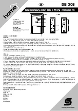 Preview for 20 page of Somogyi Elektronic Home DB 308 Instruction Manual