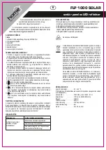 Preview for 4 page of Somogyi Elektronic Home FLP 1000 SOLAR Instruction Manual