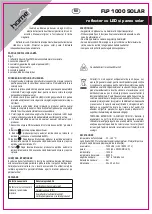 Preview for 6 page of Somogyi Elektronic Home FLP 1000 SOLAR Instruction Manual