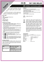 Preview for 7 page of Somogyi Elektronic Home FLP 1000 SOLAR Instruction Manual