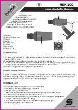 Preview for 4 page of Somogyi Elektronic home HSK200 Instruction Manual