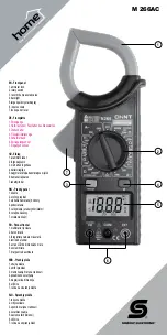 Предварительный просмотр 2 страницы Somogyi Elektronic home M 266AC Instruction Manual