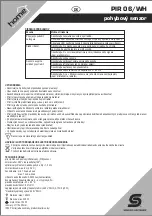 Preview for 9 page of Somogyi Elektronic home PIR 06/WH Instruction Manual