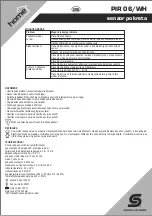 Preview for 13 page of Somogyi Elektronic home PIR 06/WH Instruction Manual