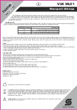 Preview for 4 page of Somogyi Elektronic Home VUK ML01 Instruction Manual