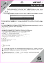 Preview for 5 page of Somogyi Elektronic Home VUK ML01 Instruction Manual