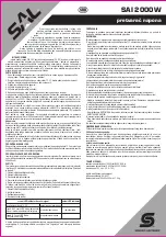 Preview for 6 page of Somogyi Elektronic SAI 2000W Instruction Manual