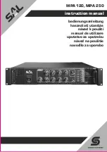 Preview for 1 page of Somogyi Elektronic SAL MPA 120 Instruction Manual