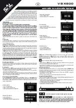 Preview for 3 page of Somogyi Elektronic SAL VB X800 Instruction Manual