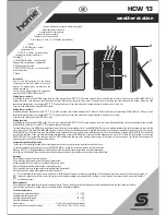 Preview for 3 page of Somogyi HCW 13 Instruction Manual