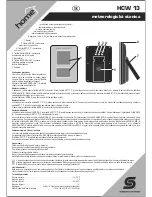 Preview for 5 page of Somogyi HCW 13 Instruction Manual