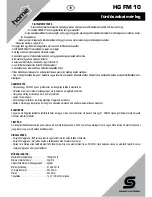 Preview for 3 page of Somogyi HG FM 10 Instruction Manual