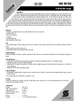 Preview for 9 page of Somogyi HG M 08 Instruction Manual