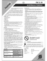 Preview for 4 page of Somogyi Home FK 1/0 Instruction Manual