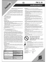 Preview for 6 page of Somogyi Home FK 1/0 Instruction Manual