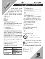 Preview for 11 page of Somogyi Home FK 1/0 Instruction Manual