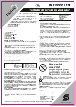 Preview for 6 page of Somogyi Home FKF 2000 LED Instruction Manual